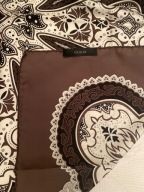 Gucci chusta jedwab szara brązowa