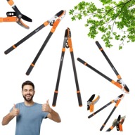 SEKATOR RĘCZNY DO GRUBYCH GAŁĘZI DŁUGI OGRODOWY Z PRZEKŁADNIĄ BRADAS