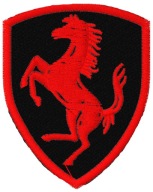 Termo Naszywka Ferrari Logo Haft Haftowana Naprasowanka