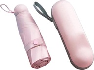Mały parasol w kapsule – Różowy | Składany, UV50+, prezentowy Stylowy