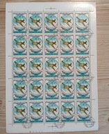 ZSRR - 1978 r, SAMOLOT MYŚLIWSKI POLIKARPOW I-16 {1934}, ARKUSZ ZNACZKÓW.