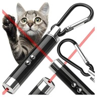 Zabawka 3w1 dla kota – laser + latarka UV + brelok | interaktywna zabawa