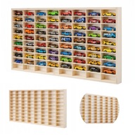 Półka Organizer 80 Autek dla Hot Wheels Sklejka Drewniana Ekspozytor Regał