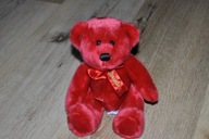 pluszak maskotka cudny czerwony miś Samt Douglas