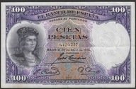 Hiszpania 100 peset 1931 - 6,4 - Cordoba
