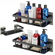 2 SZT PÓŁKA ŁAZIENKOWA SAMOPRZYLEPNA POD PRYSZNIC WISZĄCA LOFT NA KOSMETYKI