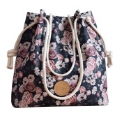 Torebka styl worek letni w kwiaty od HABILE design bag