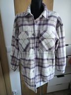 Kurtka damska M koszulowa wyrazista kratka gruba mięsista 38