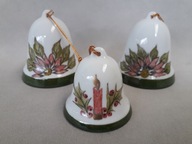 PORCELANOWE DZWONKI KOLEKCJONERSKIE 3 SZT
