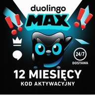 Duolingo MAX 12 Miesięcy | KOD AKTYWACYJNY | AI Chat