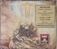 Mahler Symphony No.2 Janet Baker Simon Rattle EX Japan 2x CD Irl