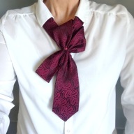 Krawat damski PREMIUM wiązany do koszuli