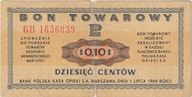Bon Towarowy Pewex 010 cent.1969 r z obiegu