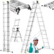 DRABINA ALUMINIOWA 3X7 HIGHER 4,25M NA SCHODY 150KG WIELOFUNKCYJNA