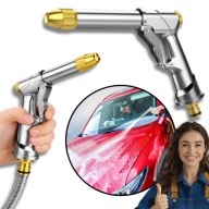 PISTOLET ZRASZACZ NA WĄŻ OGRODOWY METALOWY DO PODLEWANIA ROŚLIN MYCIA AUTA
