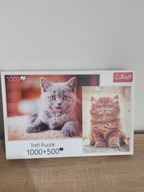 Puzzle Trefl Koty 1000+500
