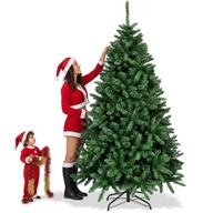 CHOINKA SZTUCZNA DIAMENTOWA GĘSTA JAK ŻYWA DUŻA ŚWIĄTECZNA DEKORACJA 220 cm