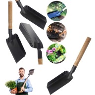 SZUFELKA METALOWA DO OGRODU POPIOŁU ŻWIRU PIASKU DREWNIANA RĄCZKA PORĘCZNA