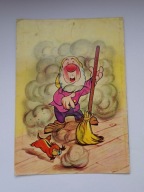 Bajka Królewna Śnieżka i siedmiu krasnoludków - Krasnal Apsik - pocztówka