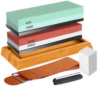 KAMIEŃ WODNY OSTRZAŁKA DO NOŻY KORUND OSEŁKA STALKA PREMIUM 400 8000