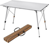 Stół Kempingowy WOLTU Składany Aluminiowy 120x68.5cm Regulowany