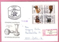 DDR 1989 st.Berlin, R-ka list polec. stare telefon y