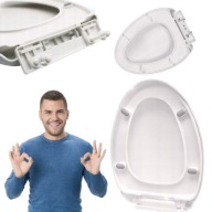 DESKA SEDESOWA WC WOLNOOPADAJĄCA UNIWERSALNA TWARDA DO EASY CLEAN