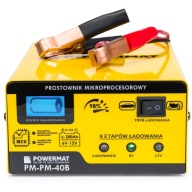 Prostownik Powermat 6V/12V 15A z wyświetlaczem LCD