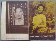 BOSONOGA CONTESSA -film prod. USA - program kinowy -lata 50-te