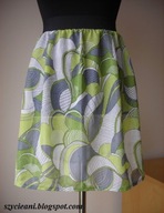 Spódnica uniwersalna guma 36 38 40 wzór na gumie