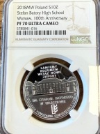 10 zł Gimnazjum i Liceum im. Stefana Batorego 2018 NGC PF70 MAX NOTA