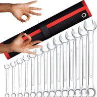 ZESTAW KLUCZY OCZKOWYCH 10 SZTUK WIELKOŚC 8-24 MM