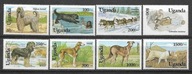 Uganda xx W50,a fauna psy koty MNH VF 2skany 58euro