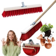 SZCZOTKA MIOTŁA DO ZAMIATANIA ULICÓWKA NYLONOWA WŁÓKNO PET 500MM SOLIDNA