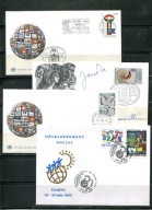 A56739)UNO Genf: 4 Koperta z Specjalny Stempel