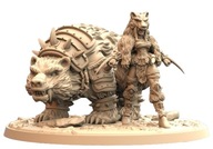 Female Orc Bear Master Orkowa Władczyni Niedźwiedzi B Druk 3D NSFW