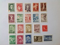 Finlandia 20 znaczków czystych z lat 1948-1950
