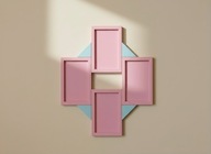 Ramki do zdjęć magnetyczne Clipix-kompatybilne z instax mini 4szt. / różowe