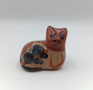 Kot - Tonala - Meksyk - sygnowana kolekcjonerska figurka kolorowy kiciuś