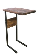 Mały Dębowy stolik metalowe nogi nakładany na sofę kanapę fotel PRODUCENT