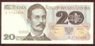 20 zł. 1982 r. ser. S UNC b. rzadka seria - PIĘKNY !!!