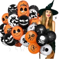 BALONY HALLOWEEN POMARAŃCZOWE CZARNE BALONY NA HALLOWEEN DYNIA MIX 20 SZT.