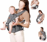 BESREY Nosidełko Dla Dzieci Od 6 Miesięcy Szare