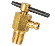 Kranik chłodnicy i bloku silnika URSUS C-330 C-360 C-385 kulowy mosiężny