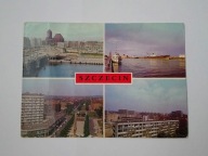 SZCZECIN - Panorama, Fragment portu, Plac Żołnierza z 1980