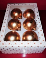 Stare bombki choinkowe ~ złote z lat 80 XX wieku.