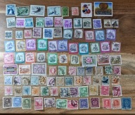Znaczki Pocztowe - AUSTRIA , 100 sztuk , każdy inny , kasowane , pierwsza