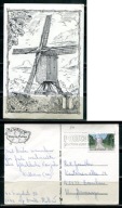 K22496)Holandia: Brielle, Molen, wyslany 1988
