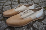 GIANFRANCO VALLE MADE IN ITALY buty OXFORDY SKÓRA r.45 DENMARK NOWE