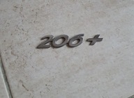 Znaczek klapy tył Peugeot 206+ znak PLUS oryginał!